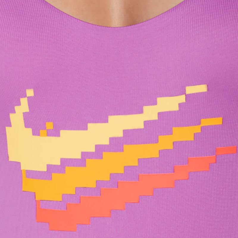 Dámske jednodielne plavky Nike Multi Logo U-Back fuchsia dream 7