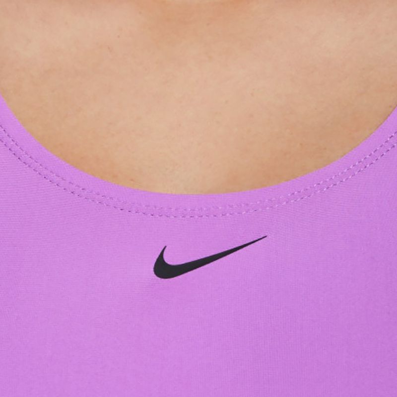 Dámske jednodielne plavky Nike Logo Tape Fastback fuchsia dream 8