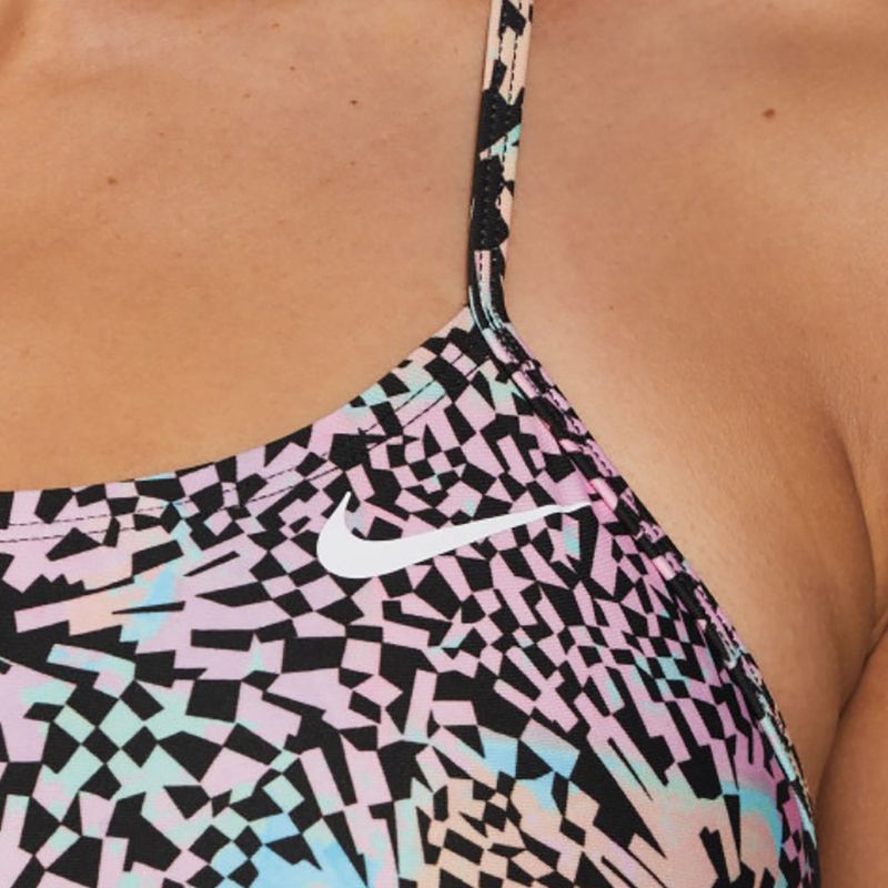 Dámske jednodielne plavky Nike Hydrastrong Multi Print pink bloom 6