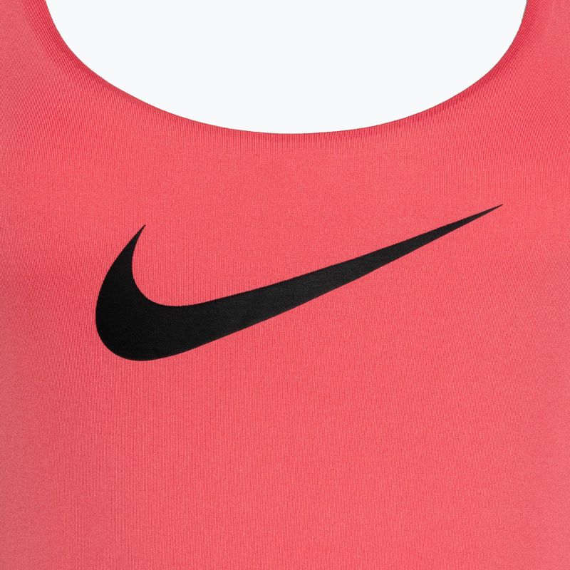 Dámske jednodielne plavky Nike Logo Tape sea coral 3