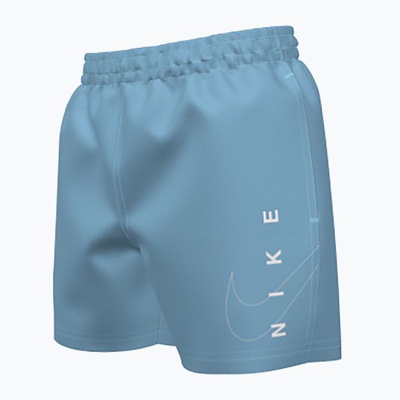 Detské plavecké šortky Nike Split Logo 4" Volley aquarius blue 5