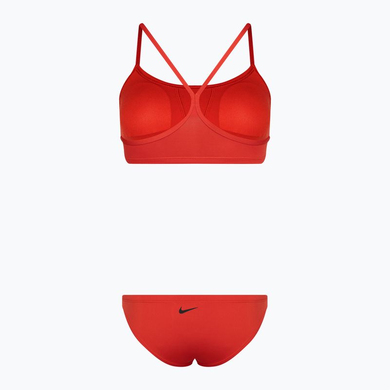 Dámske dvojdielne plavky Nike Essential Sports Bikini light crimson 2