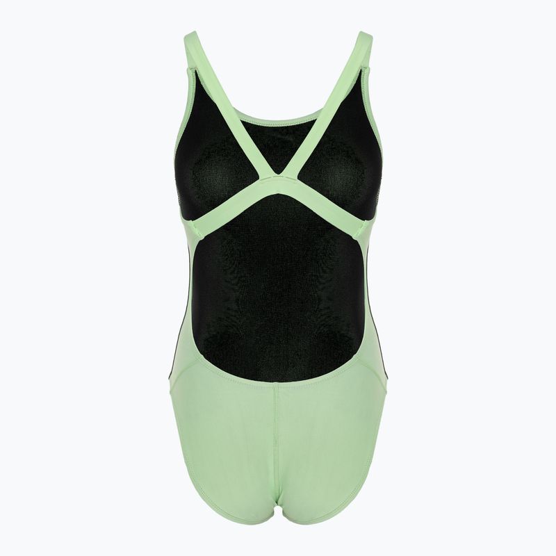 Dámske jednodielne plavky Nike Logo Tape Fastback vapor green 2