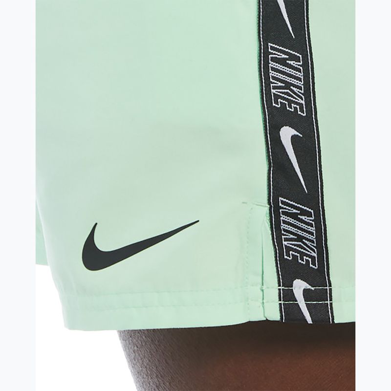 Pánske plavecké šortky Nike Logo Tape 5" Volley vapor green 9