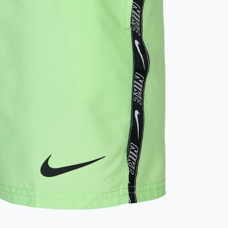 Pánske plavecké šortky Nike Logo Tape 5" Volley vapor green 3