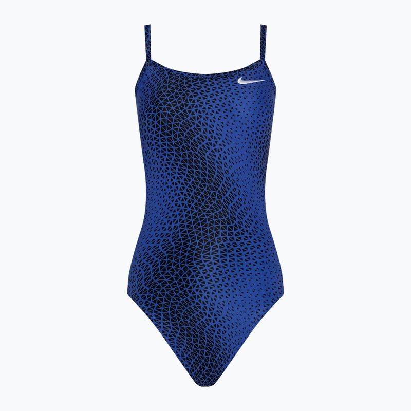 Dámske jednodielne plavky Nike Hydrastrong Delta Racerback game royal