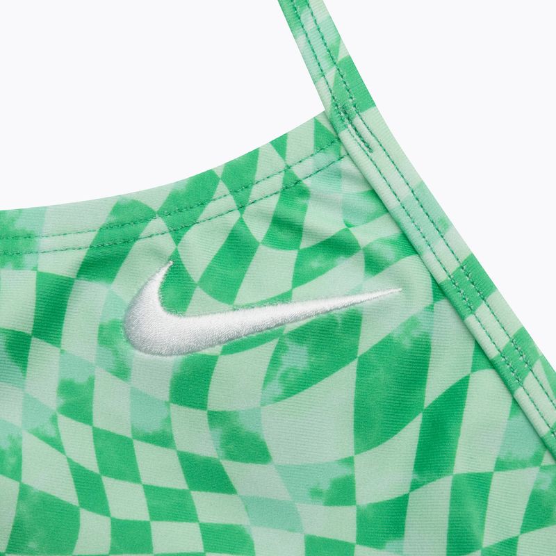 Dámske jednodielne plavky Nike Hydrastrong Cutout green shock 3