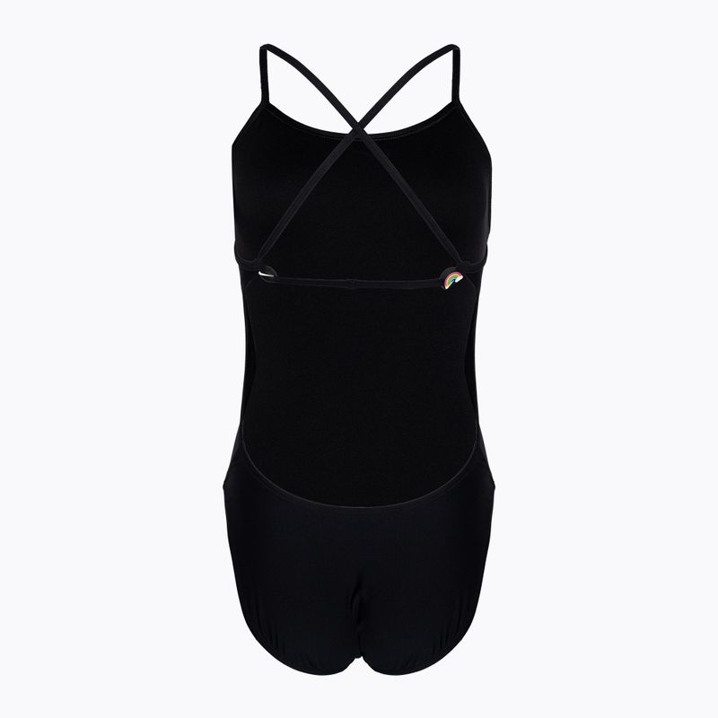 Dámske jednodielne plavky Nike Hydrastrong Adjustable Crossback black 2