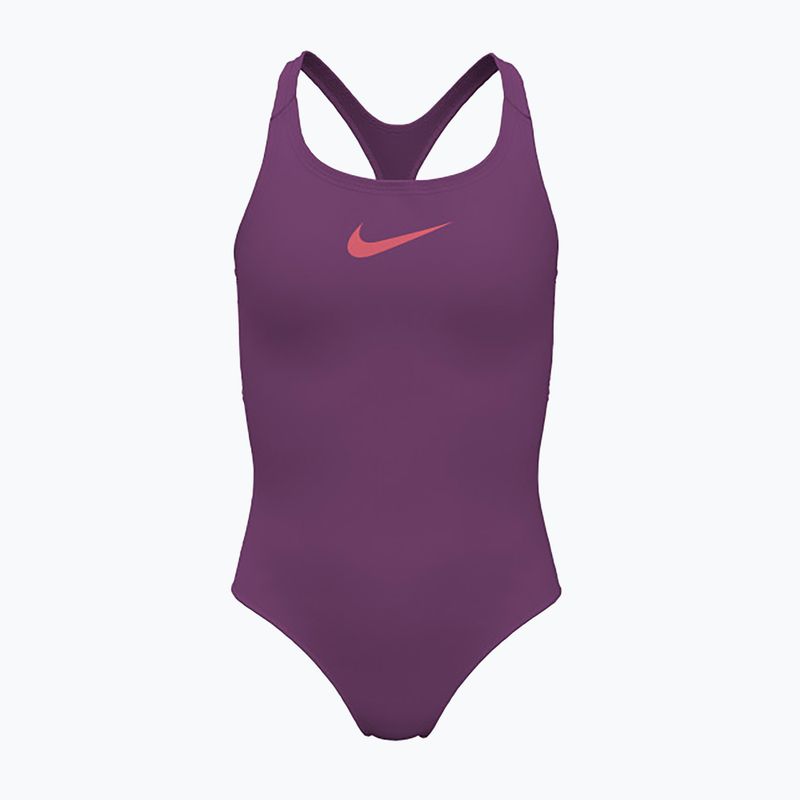 Detské jednodielne plavky Nike Essential Racerback hot fuchsia