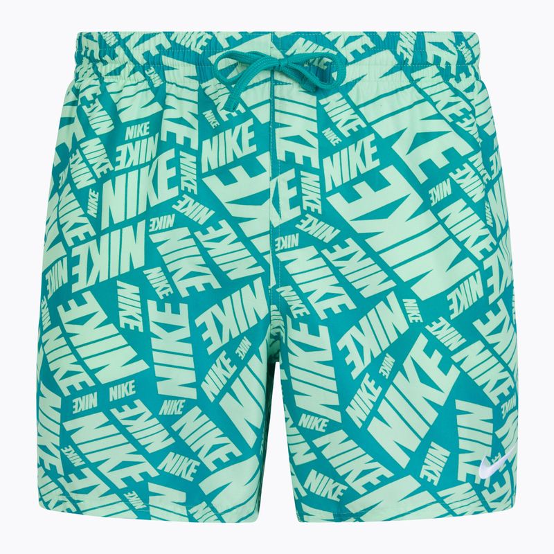 Pánske plavecké šortky Nike Tossed 5" Volley vapor green