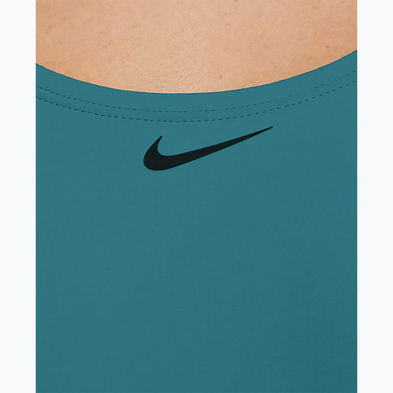 Dámske jednodielne plavky Nike Logo Tape Fastback dusty cactus 3