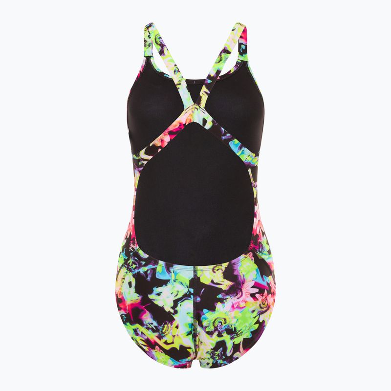Dámske jednodielne plavky Nike Hydrastrong Multi Print Fastback rainbow 2