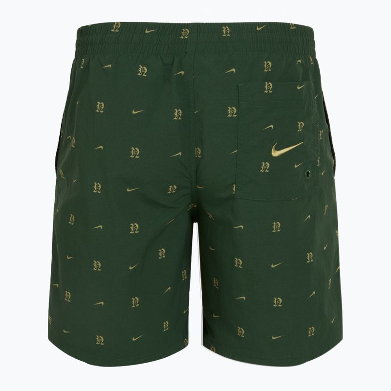 Pánske plavecké šortky Nike Luxe Letter 7" Volley fir 2