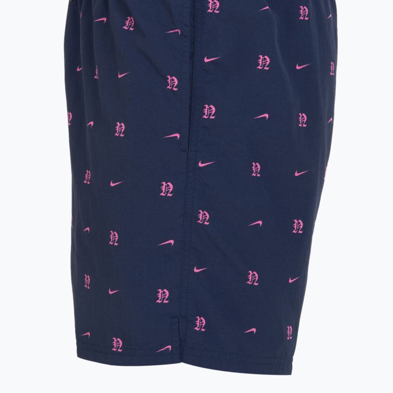 Pánske plavecké šortky Nike Luxe Letter 7" Volley midnight navy 3