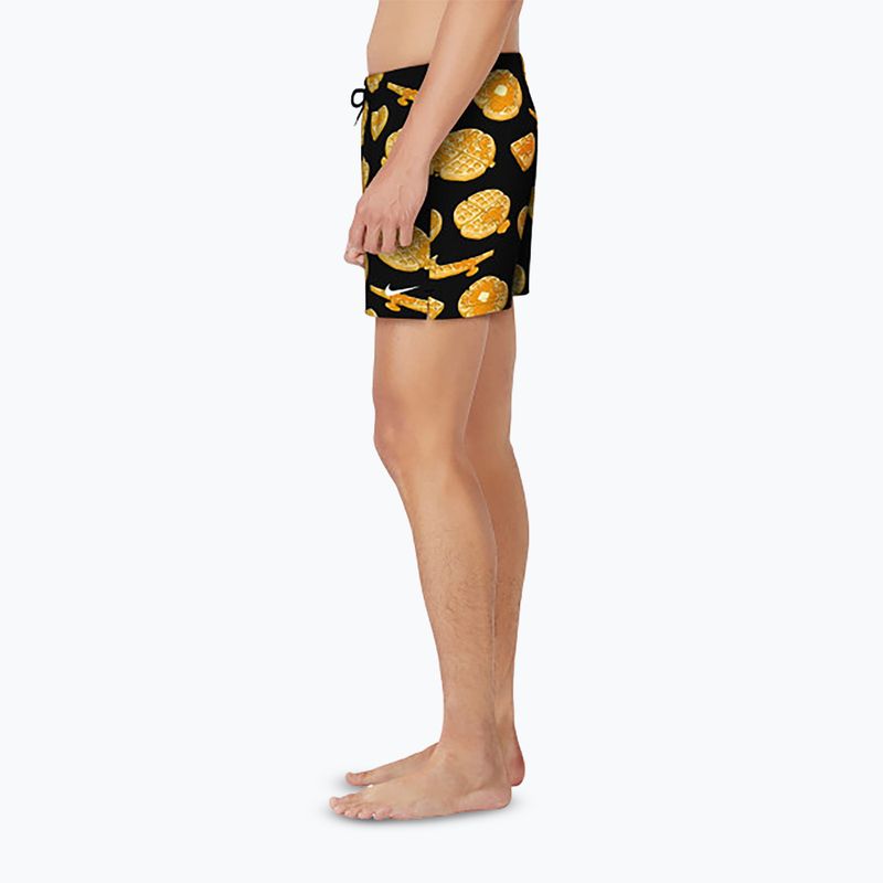 Pánske plavecké šortky Nike Multi Print 5" Volley black 4