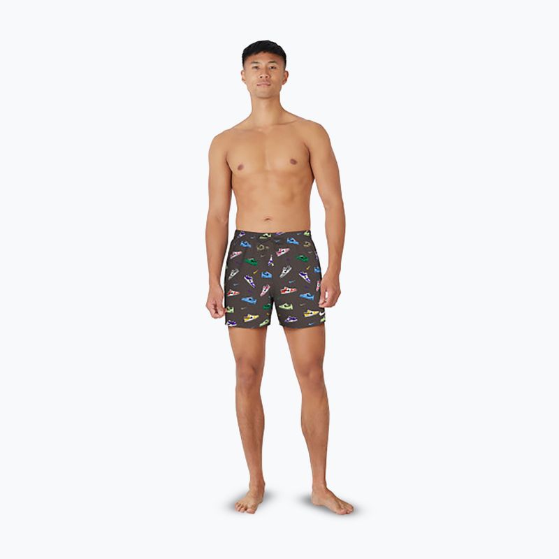 Pánske plavecké šortky Nike Multi Print 5" Volley baroque brown 2