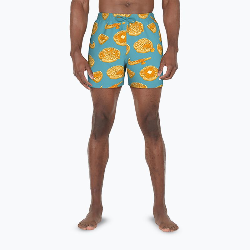 Pánske plavecké šortky Nike Multi Print 5" Volley dusty cactus