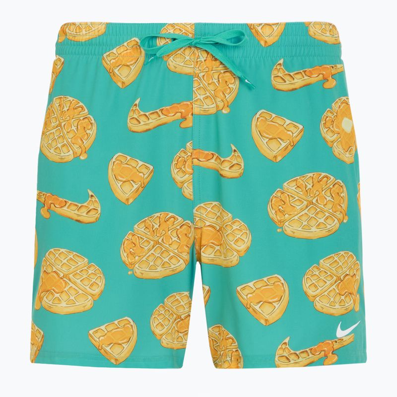 Pánske plavecké šortky Nike Multi Print 5" Volley dusty cactus