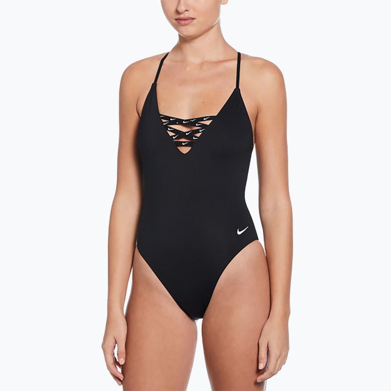 Dámske jednodielne plavky Nike Sneakerkini 2.0 Crossback black