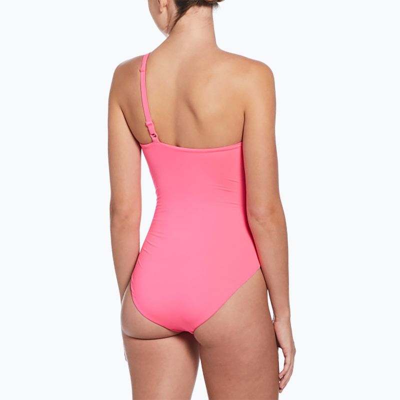 Dámske jednodielne plavky Nike Essential Asymmetrical hyper pink 3
