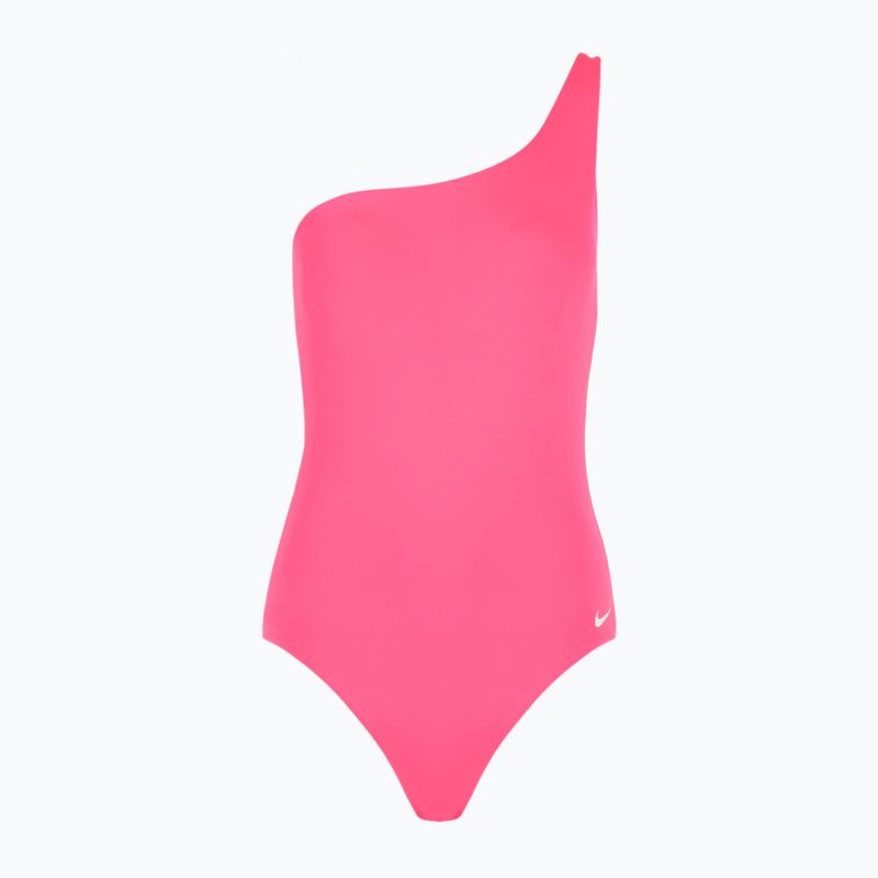 Dámske jednodielne plavky Nike Essential Asymmetrical hyper pink