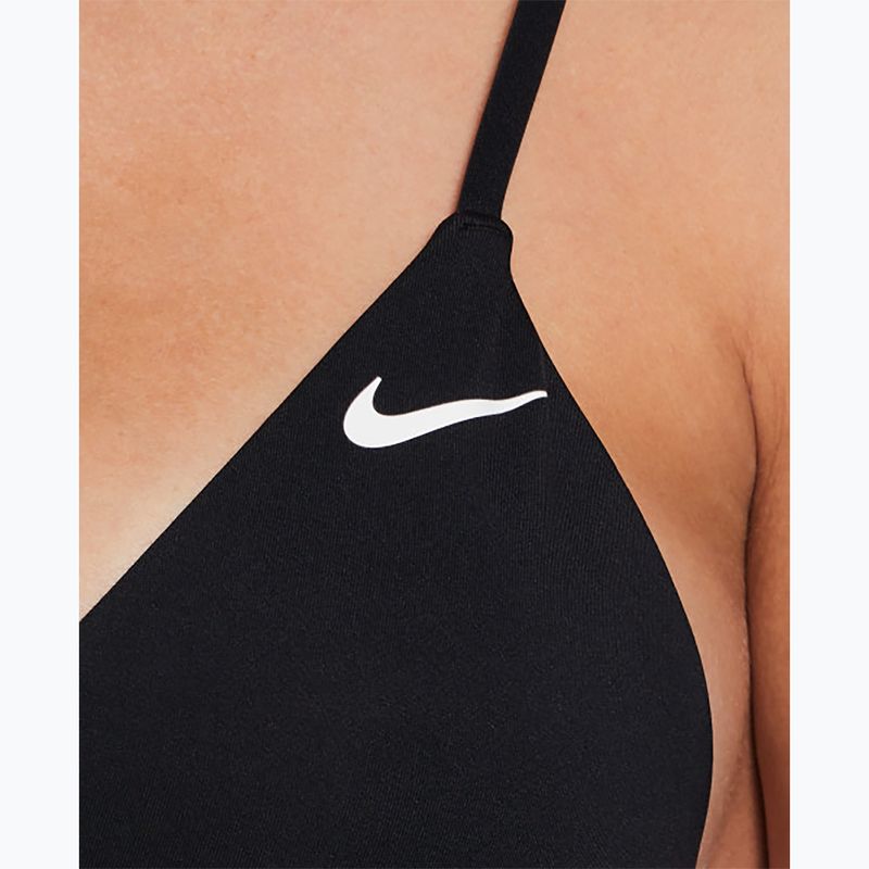 Nike Essential Trojuholníkový vrchný diel plaviek čierny 4