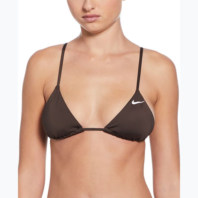 Vrchný diel plaviek Nike Essential Triangle Bikini baroque brown