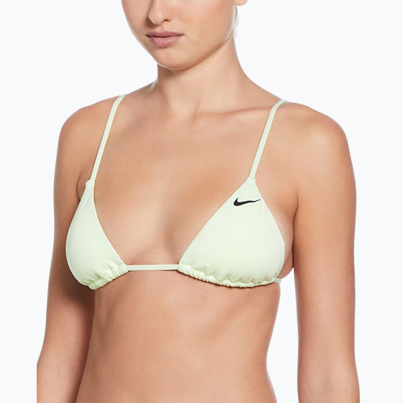 Vrchný diel plaviek Nike Essential Triangle Bikini sotva voltový