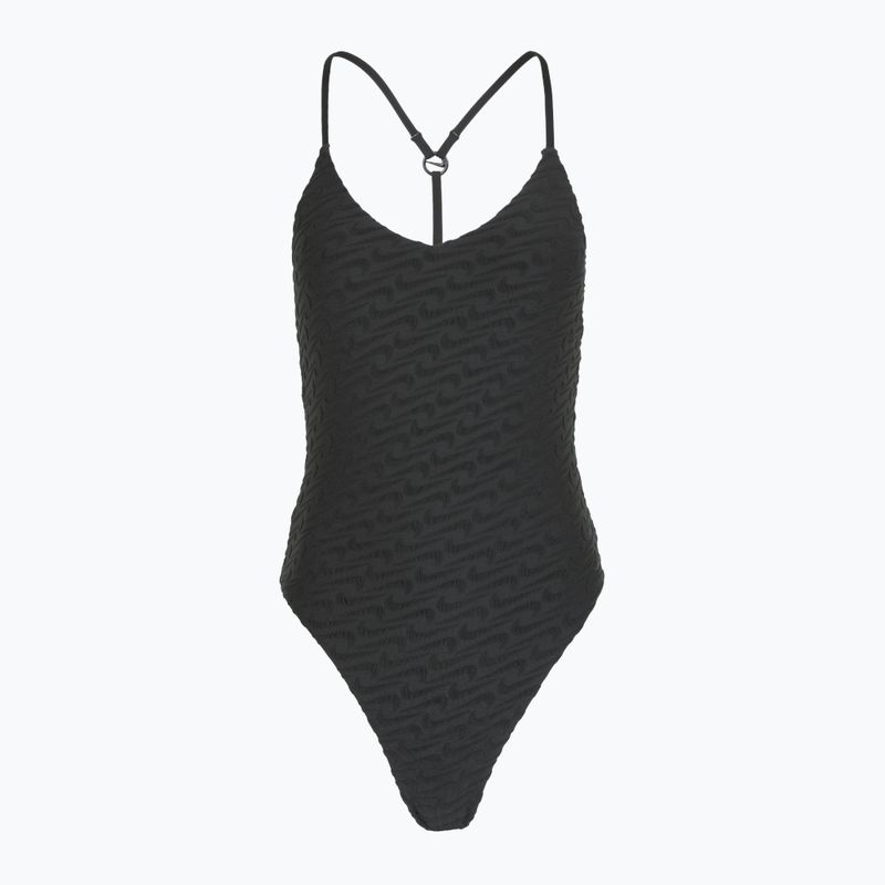 Dámske jednodielne plavky Nike Swoosh Link Y-Back black
