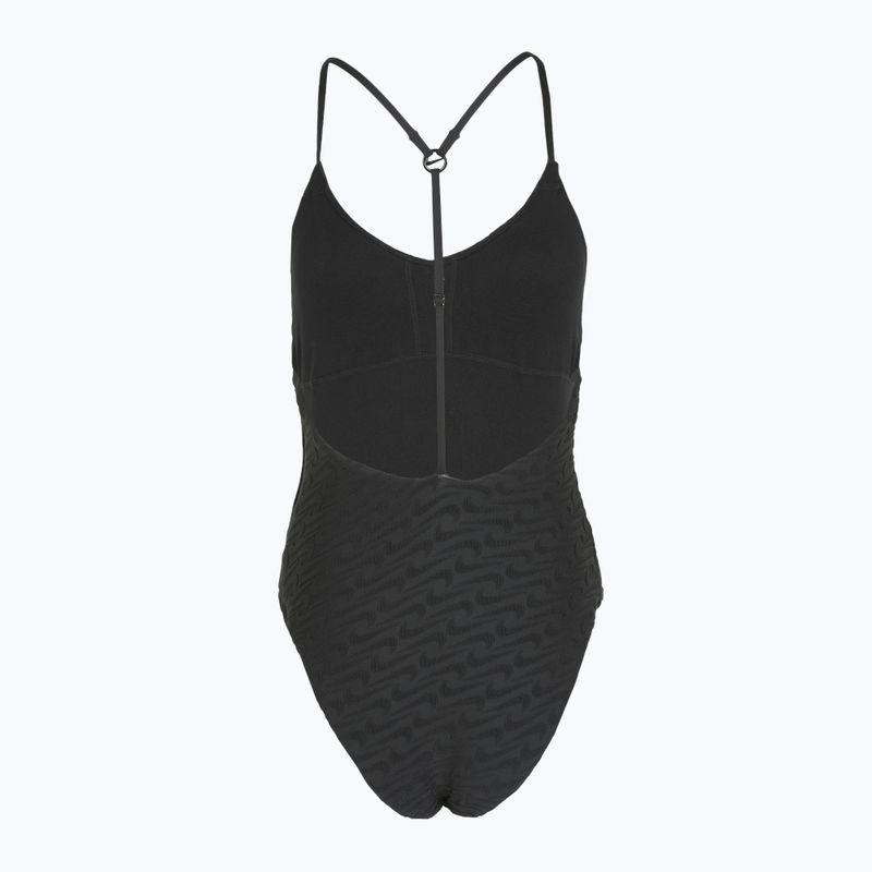 Dámske jednodielne plavky Nike Swoosh Link Y-Back black 2