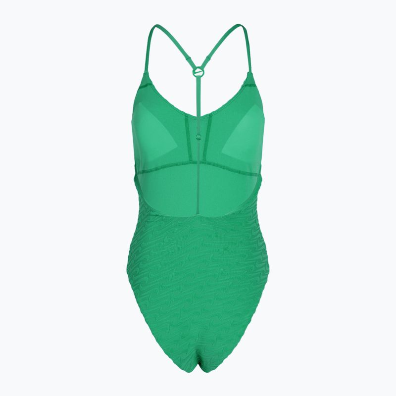 Dámske jednodielne plavky Nike Swoosh Link Y-Back stadium green 2