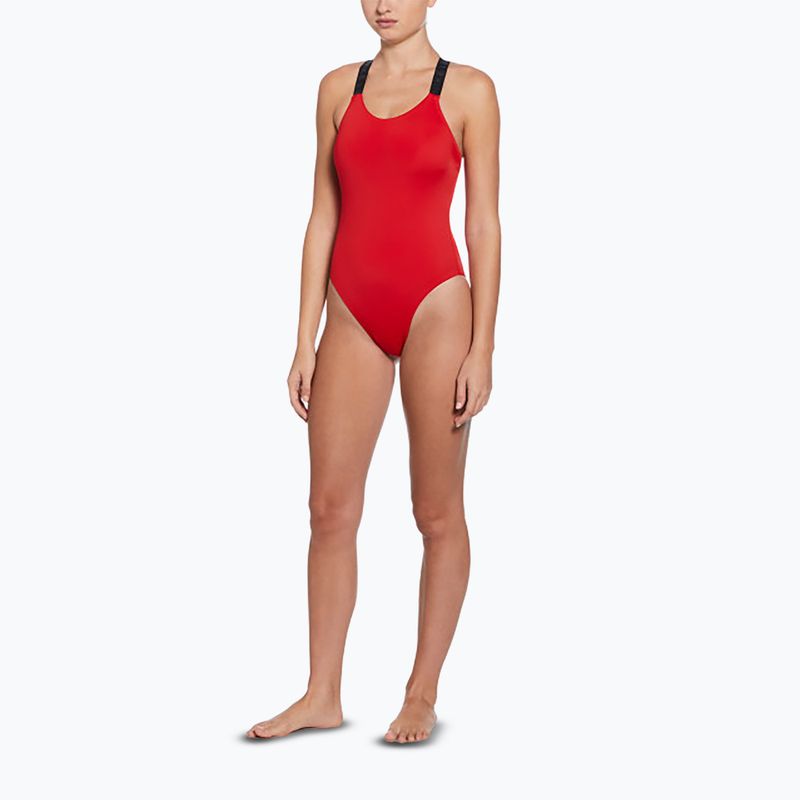 Dámske jednodielne plavky Nike Hydralock Fusion university red 2