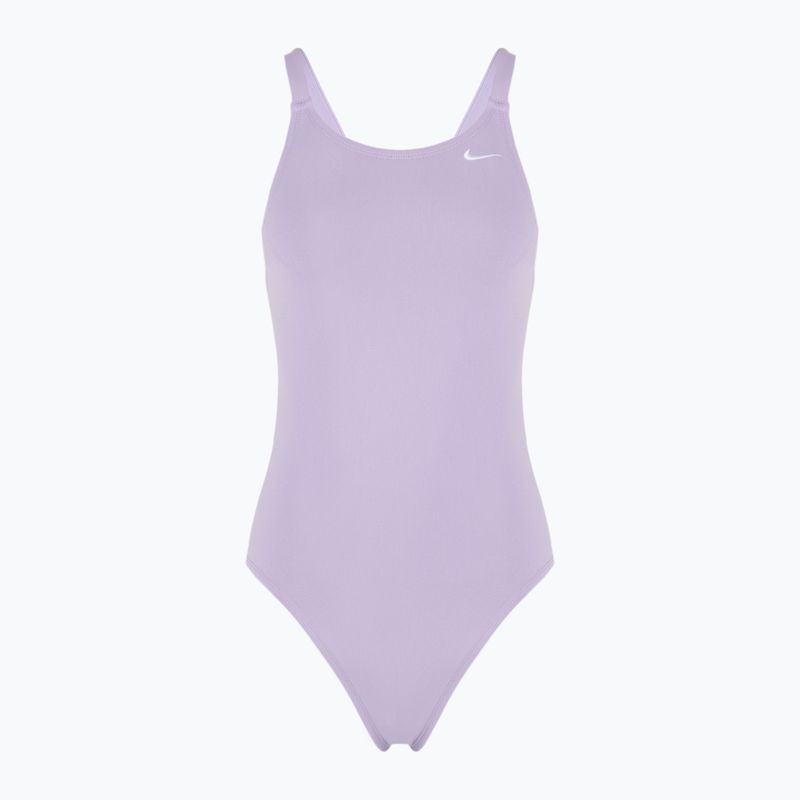 Dámske jednodielne plavky Nike Hydrastrong Solid Fastback hydrangeas