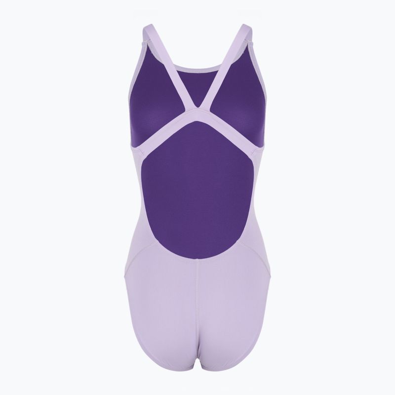 Dámske jednodielne plavky Nike Hydrastrong Solid Fastback hydrangeas 2