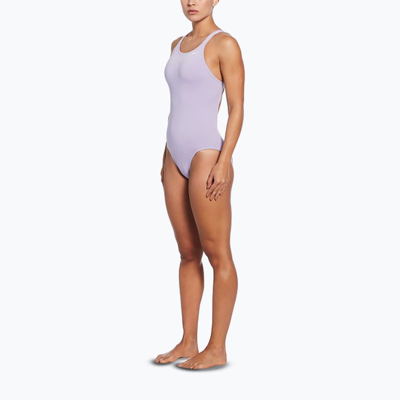 Dámske jednodielne plavky Nike Hydrastrong Solid Fastback hydrangeas 2