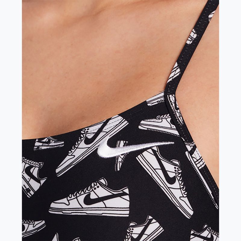 Dámske jednodielne plavky Nike Hydrastrong Cutout jet black 7