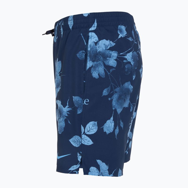 Pánske plavecké šortky Nike Fine Floral 7" Volley midnight navy 3
