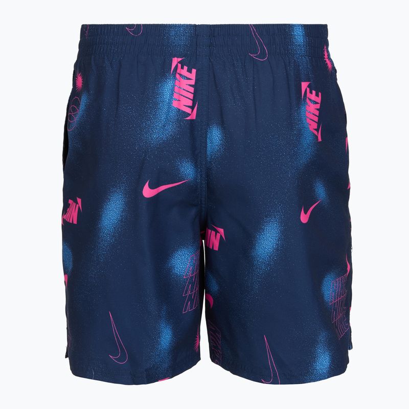 Pánske plavkové šortky Nike Multi Print 7" Volley midnight navy 2