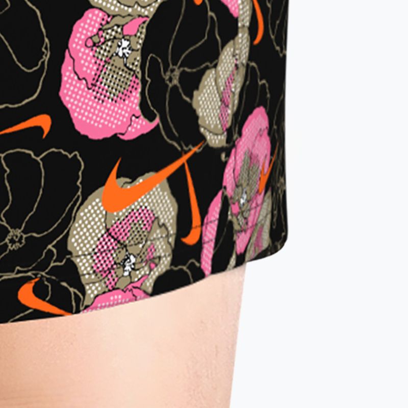 Pánske plavecké šortky Nike Multi Poppy Print 5" Volley black 6