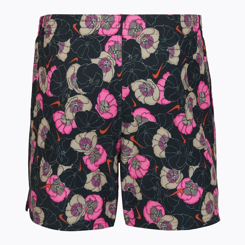Pánske plavecké šortky Nike Multi Poppy Print 5" Volley black 2