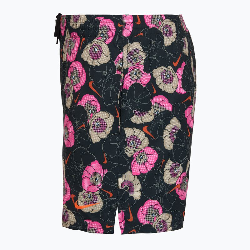 Pánske plavecké šortky Nike Multi Poppy Print 5" Volley black 3