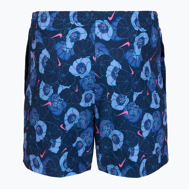 Pánske plavkové šortky Nike Multi Poppy Print 5" Volley midnight navy 2