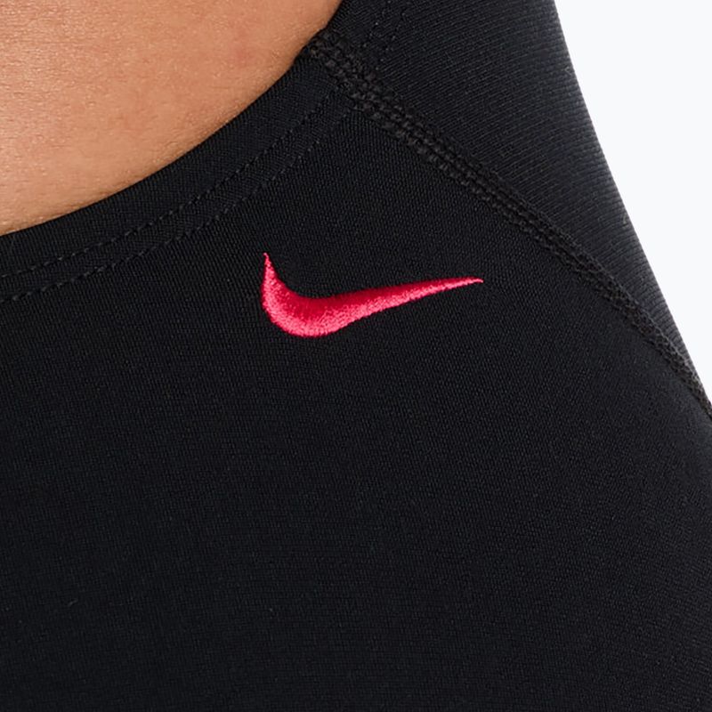 Dámske jednodielne plavky Nike Hydrastrong Logo Graphic Fastback black 5
