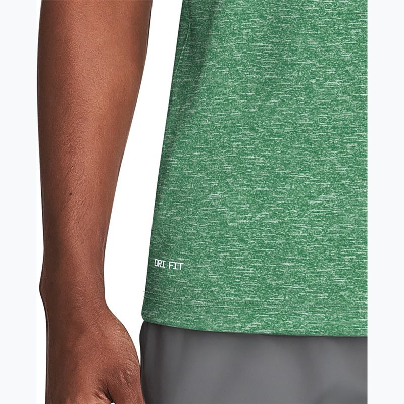 Pánske plavecké tričko Nike Heather Hydroguard malachite 6