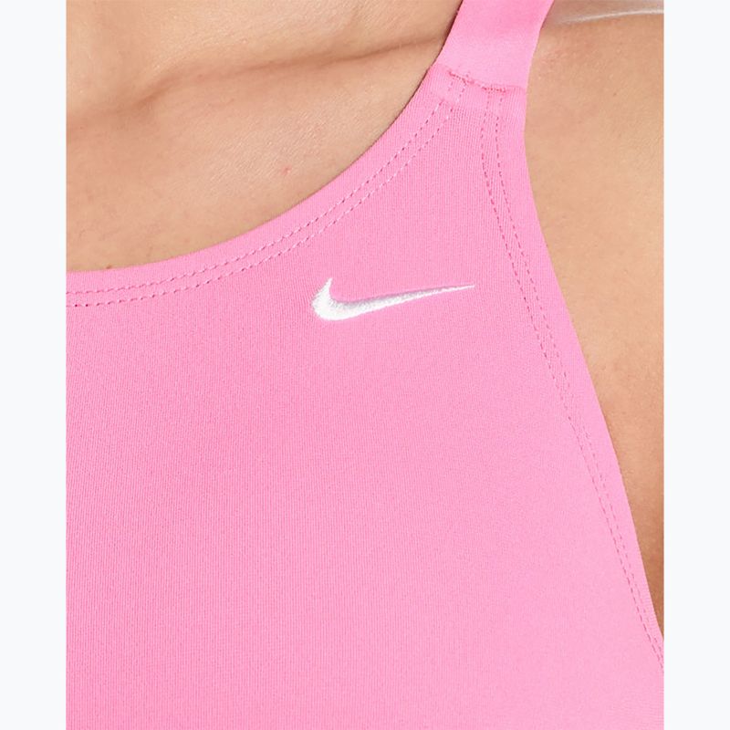 Dámske jednodielne plavky Nike Hydrastrong Solid pink glow 4