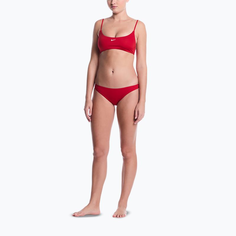 Dámske dvojdielne plavky Nike Essential Bralette Bikini gym red 2