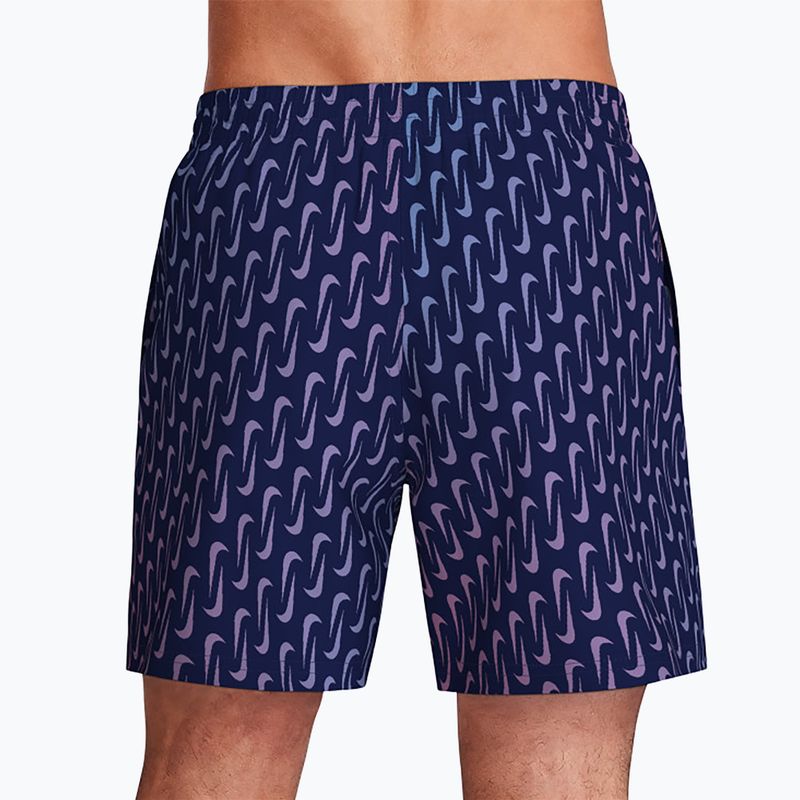 Pánske plavkové šortky Nike Breaker Swoosh 5" Volley midnight navy 4