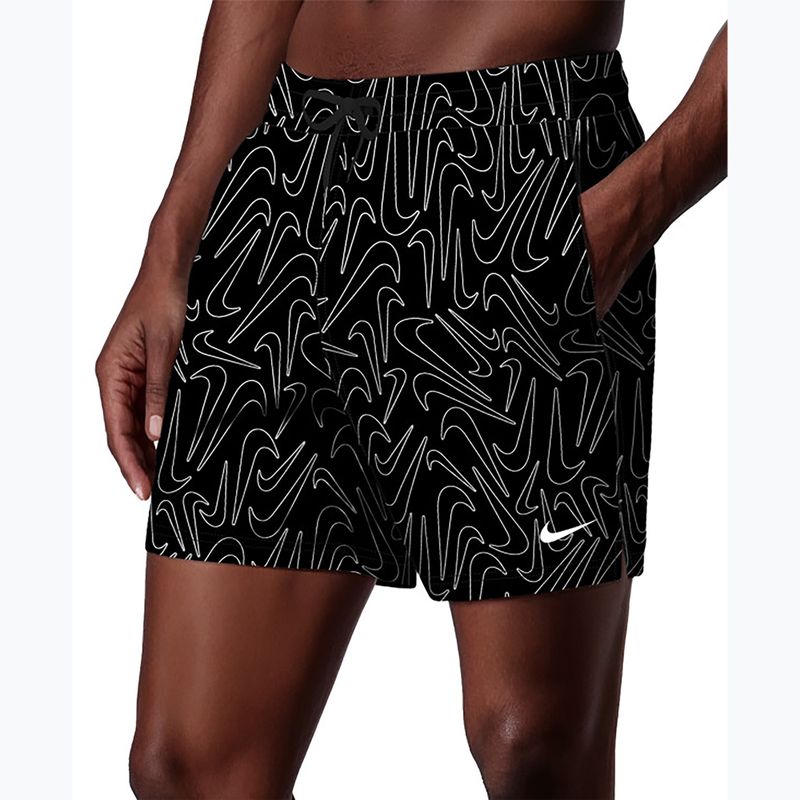 Pánske plavkové šortky Nike Breaker Logofetti 5" Volley black 3