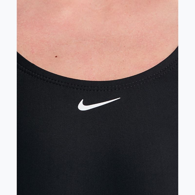 Dámske jednodielne plavky Nike Logo Tape Fastback black 4