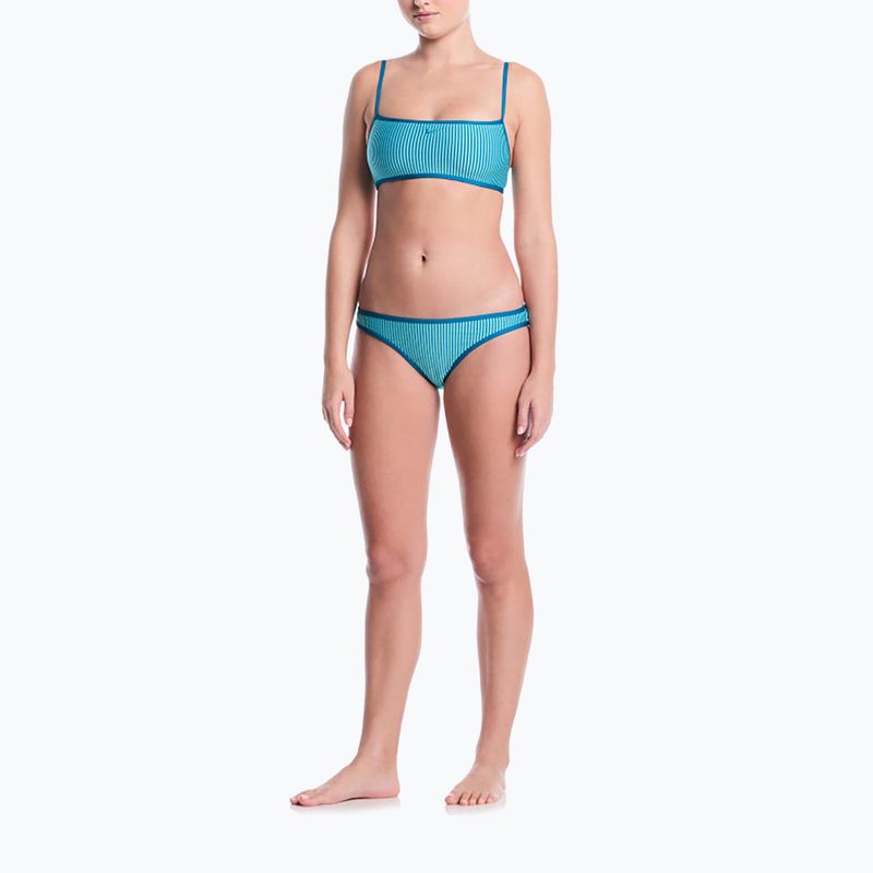 Vrchný diel plaviek Nike Ripple Texture Bralette Classic Bikini bleached turquoise 2